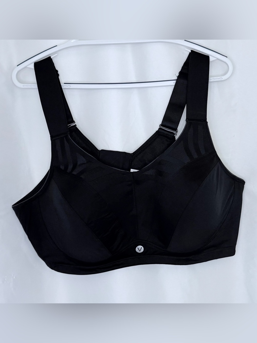 Livi Active Black Supportive High-Compression Sports Bra